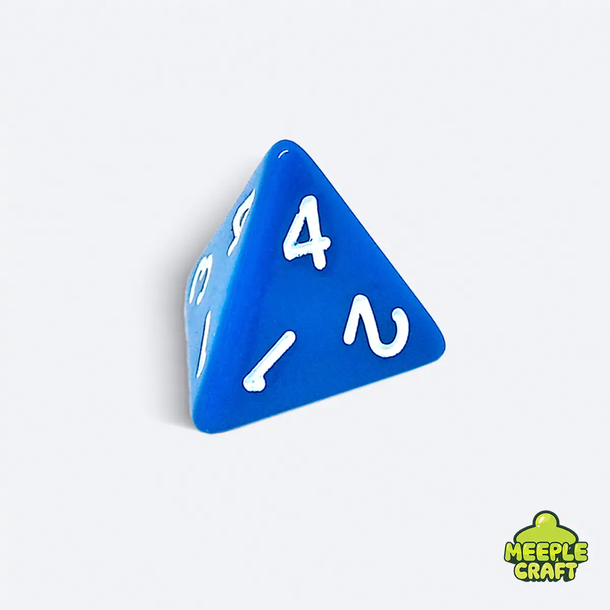 Dado avulso RPG D4 - Azul e Branco